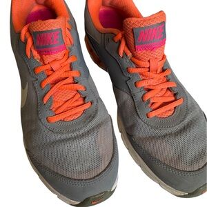 Nike Charcoal and Neon Orange Running Shoes